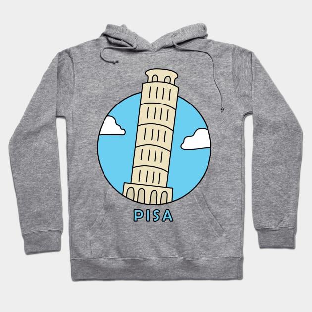 Leaning Tower of Pisa Hoodie by valentinahramov